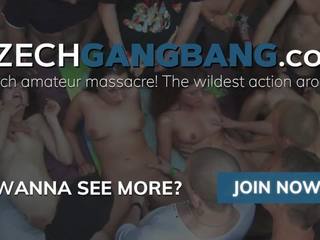Mass impregnation at Czech Gang Bang Party
