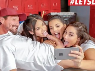 Letsdoeit - College Girls Go Wild in marvelous Group Fuck